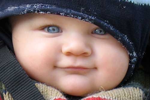 A Baby Dressed for Snow