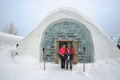 Winter Vacations - ice hotel