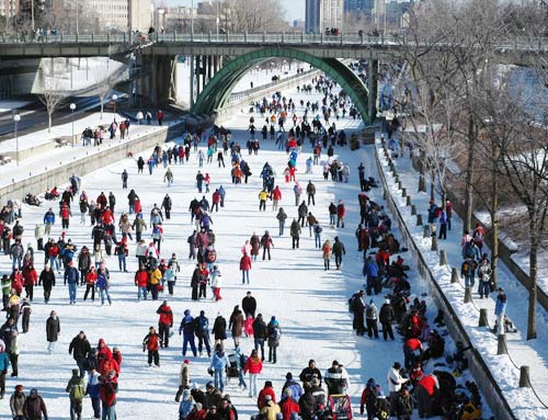 the world's longest ice skating rink